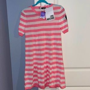 Pink and white Moschino dress!
